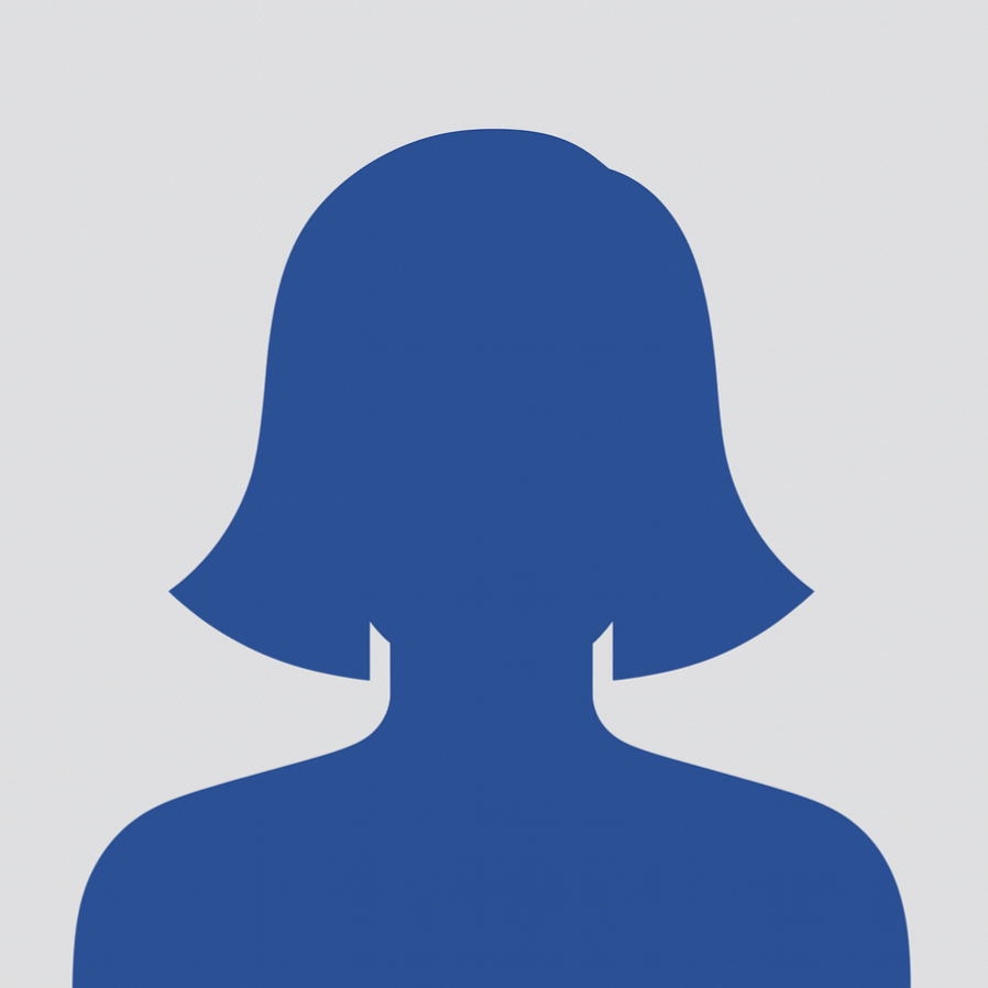 Symbolisches Porträt (Kopf und Schultern) einer weiblichen Silhouette als Platzhalterbild