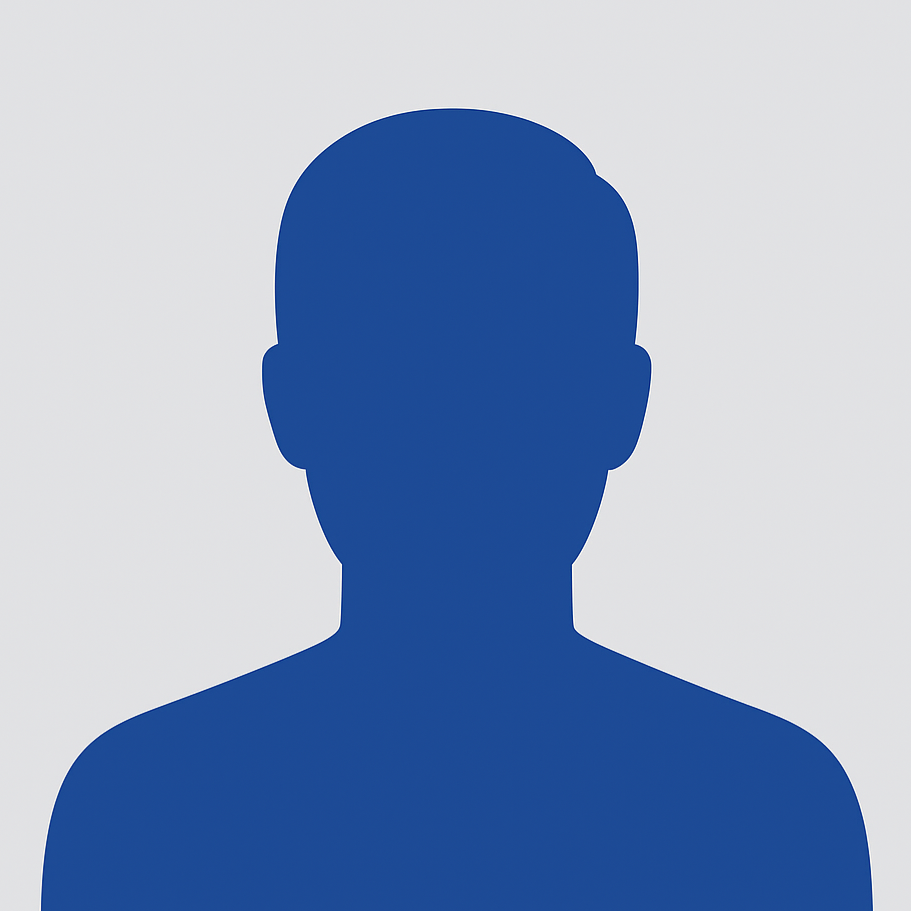 Symbolisches Porträt (Kopf und Schultern) einer männlichen Silhouette als Platzhalterbild